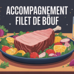 accompagnement filet de boeuf sur assiette festive