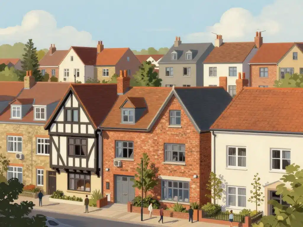 Maisons contemporaines architectural style tudor illustration