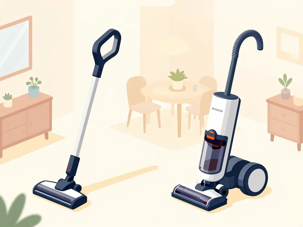aspirateur balai ou traineau comparatif visuel