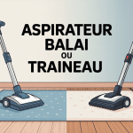 aspirateur balai ou traineau sur parquet et tapis