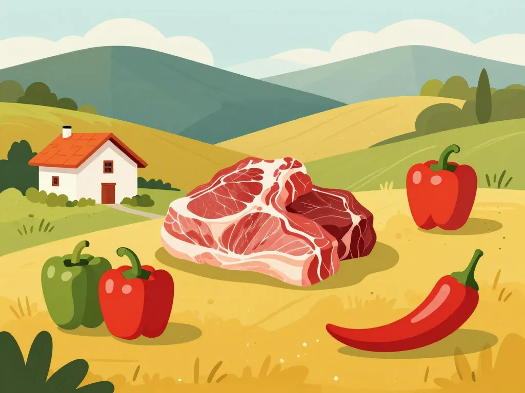 axoa paysage basque ingrédients veau poivrons piment