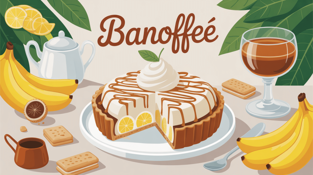 banoffee tarte anglaise caramel banane crème chantilly