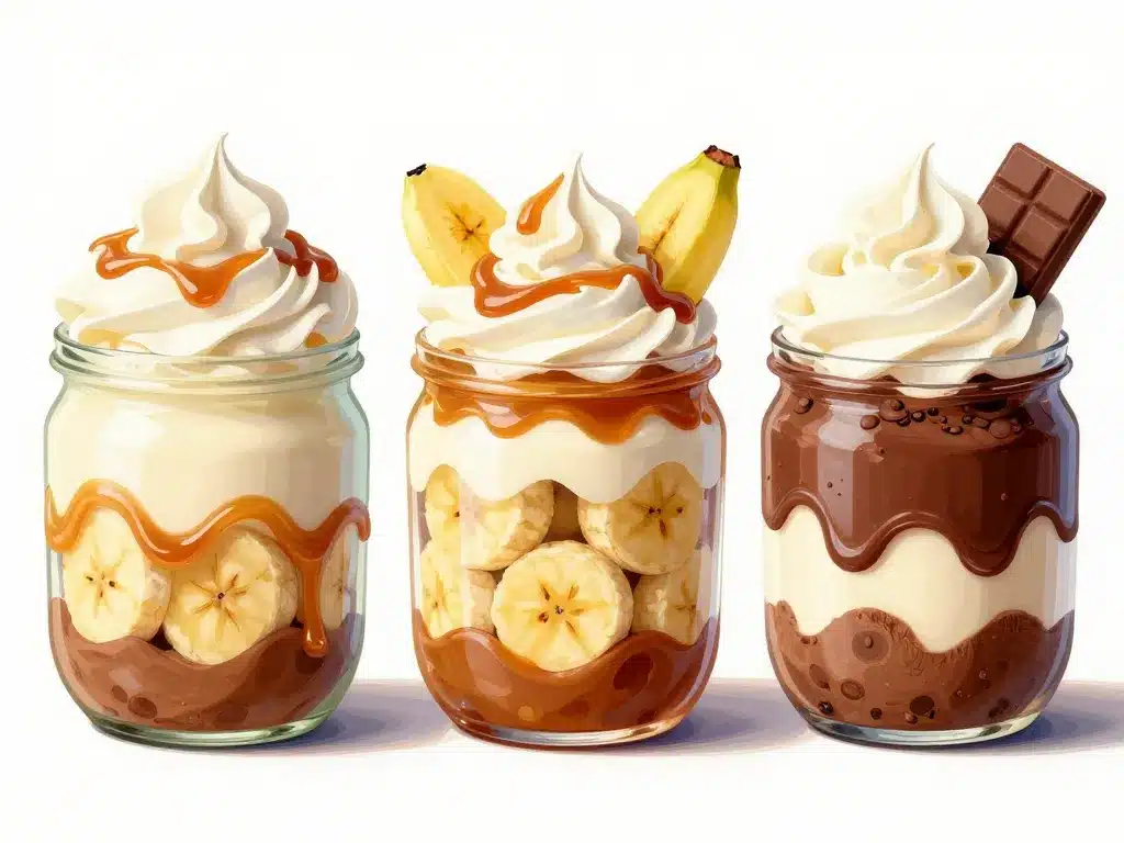 banoffee alternatives verrines entremets version légère