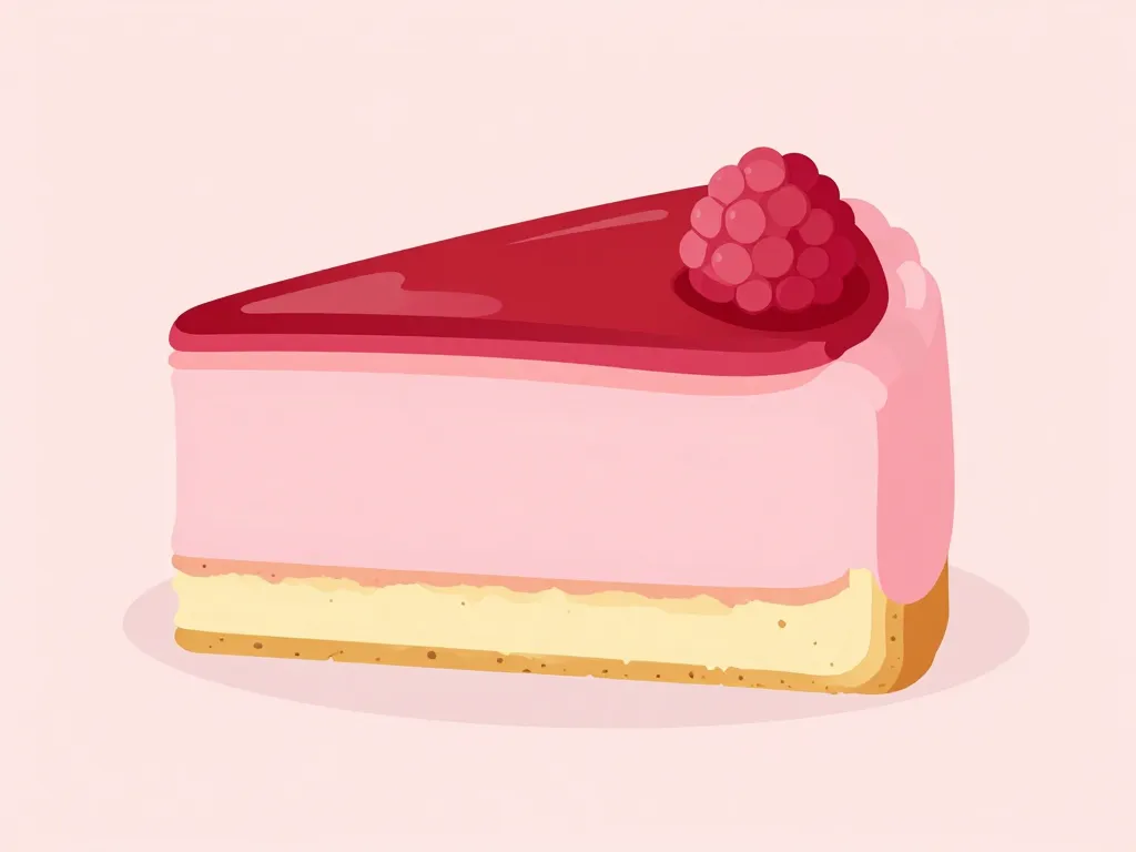 structure bavarois framboise en coupe et couches