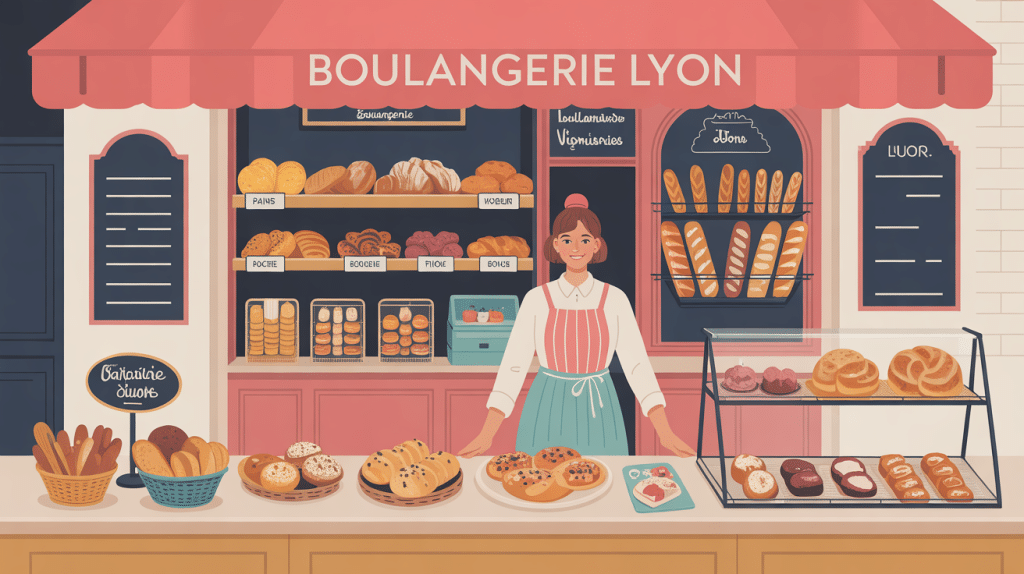 Boulangerie Lyon artisanale accueil pains et viennoiseries