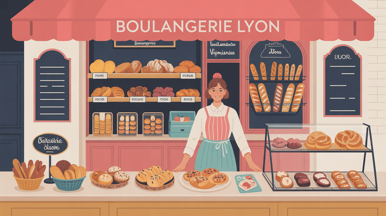 Boulangerie Lyon artisanale accueil pains et viennoiseries