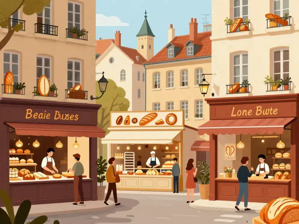 Diversité boulangeries Lyon ambiance locale
