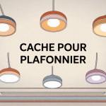 illustration cache pour plafonnier moderne