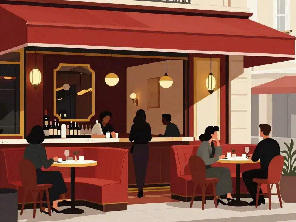 Terrasse Café Jeannette ambiance typique Paris