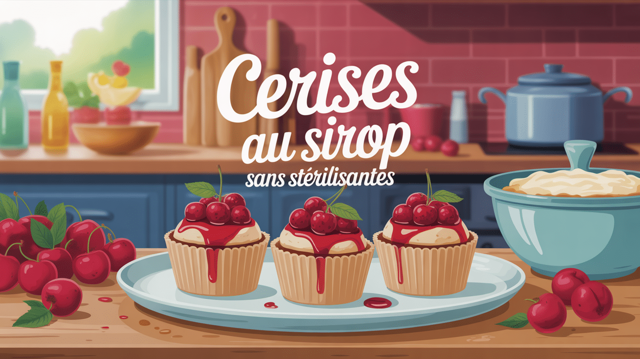 cerises au sirop sans stérilisation bocaux artisanal