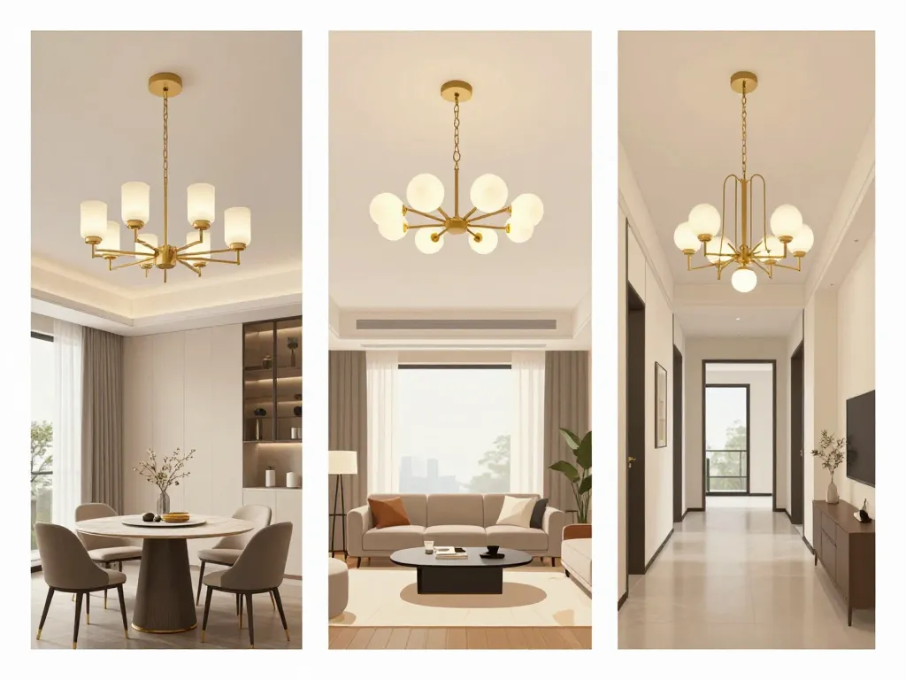 chandelier lustre adapté à chaque espace intérieur