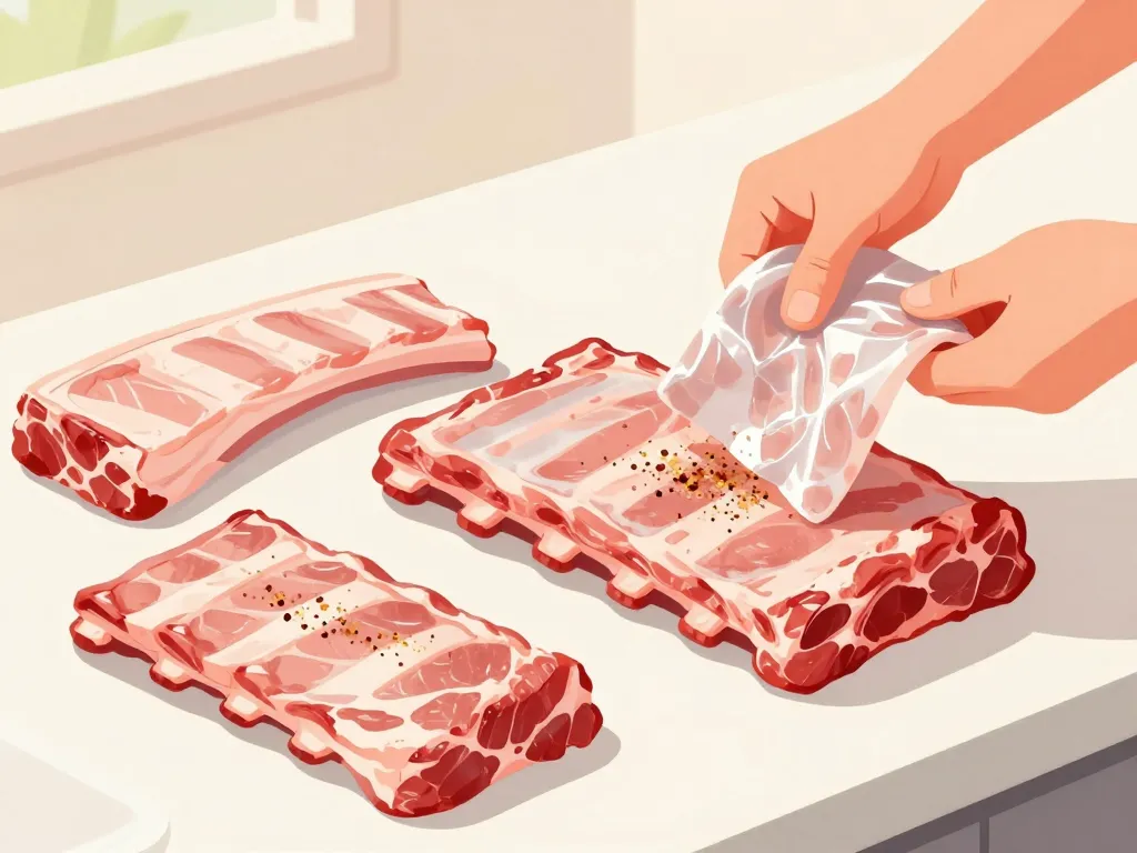 préparation qualité travers de porc cru