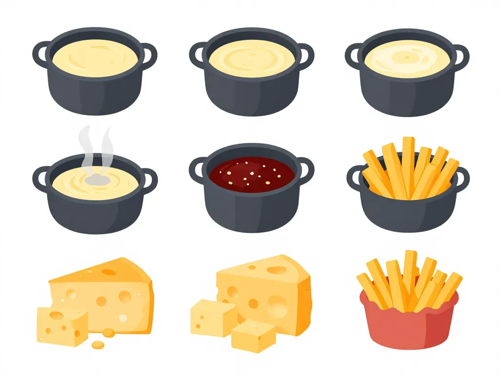 diagramme bases fromage pour sauce raclette pour frite