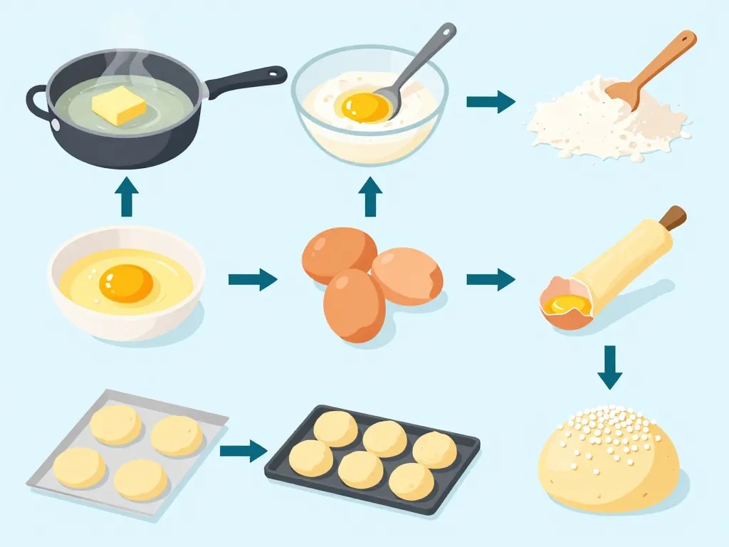 étapes chouquette préparation cuisson