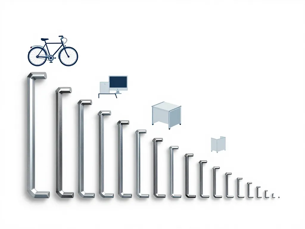diagramme tailles clés imbus métriques et impériales
