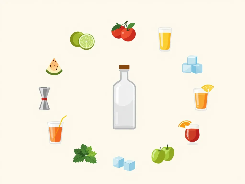 diagramme concept cocktail vodka éléments clés