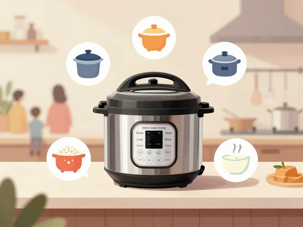 Fonctions principales Instant Pot en cuisine familiale