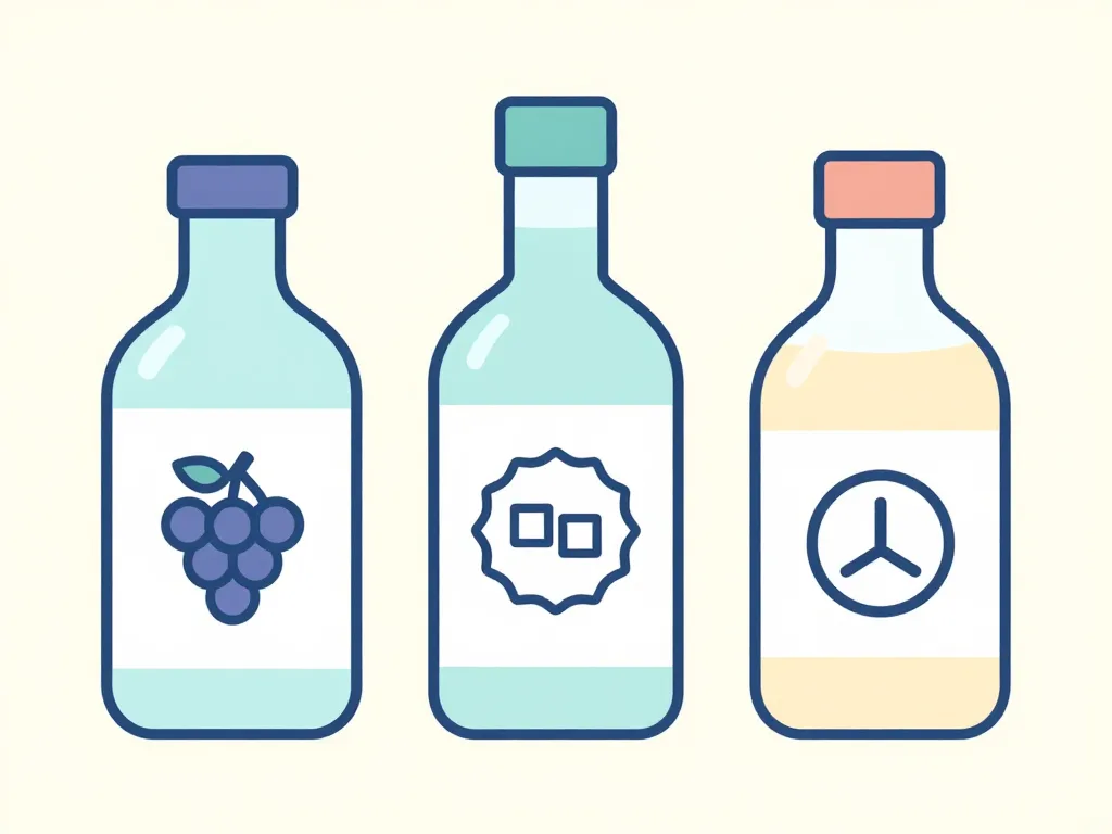 Schéma différence vinaigre balsamique halal