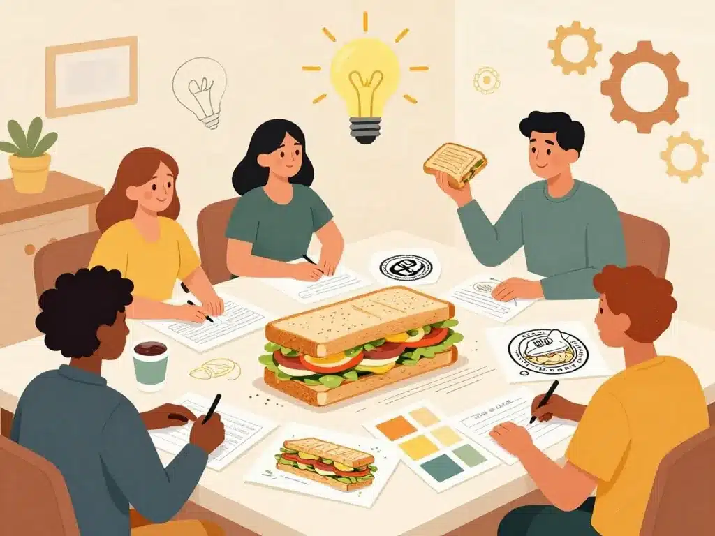 illustration conception concept sandwicherie