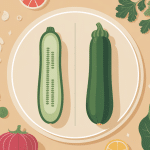 illustration concombre courgette table estivale