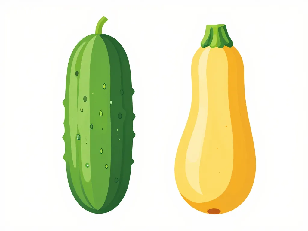 diagramme concombre courgette comparer