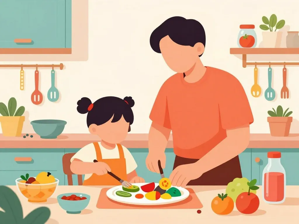 cooking son parent et enfant préparent recettes faciles