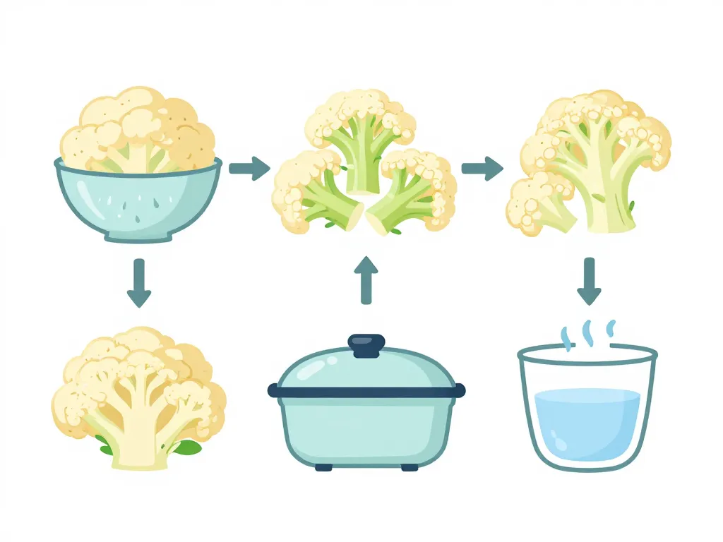 cuisson choux fleur micro onde diagramme préparation