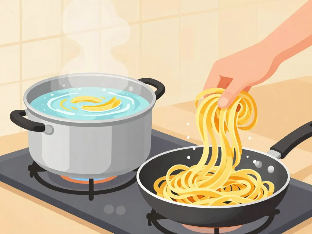 étapes cuisson fettuccine cuisine maison