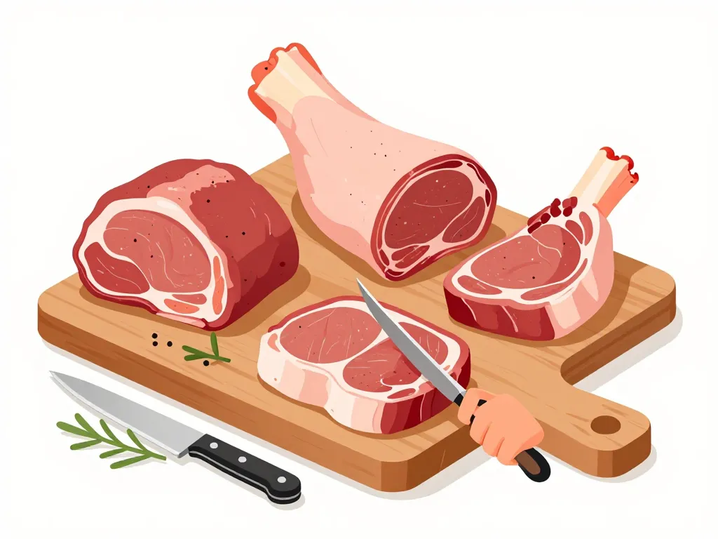 Morceaux de sanglier préparés pour daube