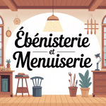 atelier ébénisterie et menuiserie avec artisans et réalisations en bois