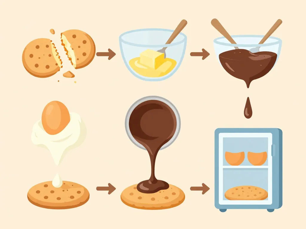 préparation marquise au chocolat avec biscuit pas à pas