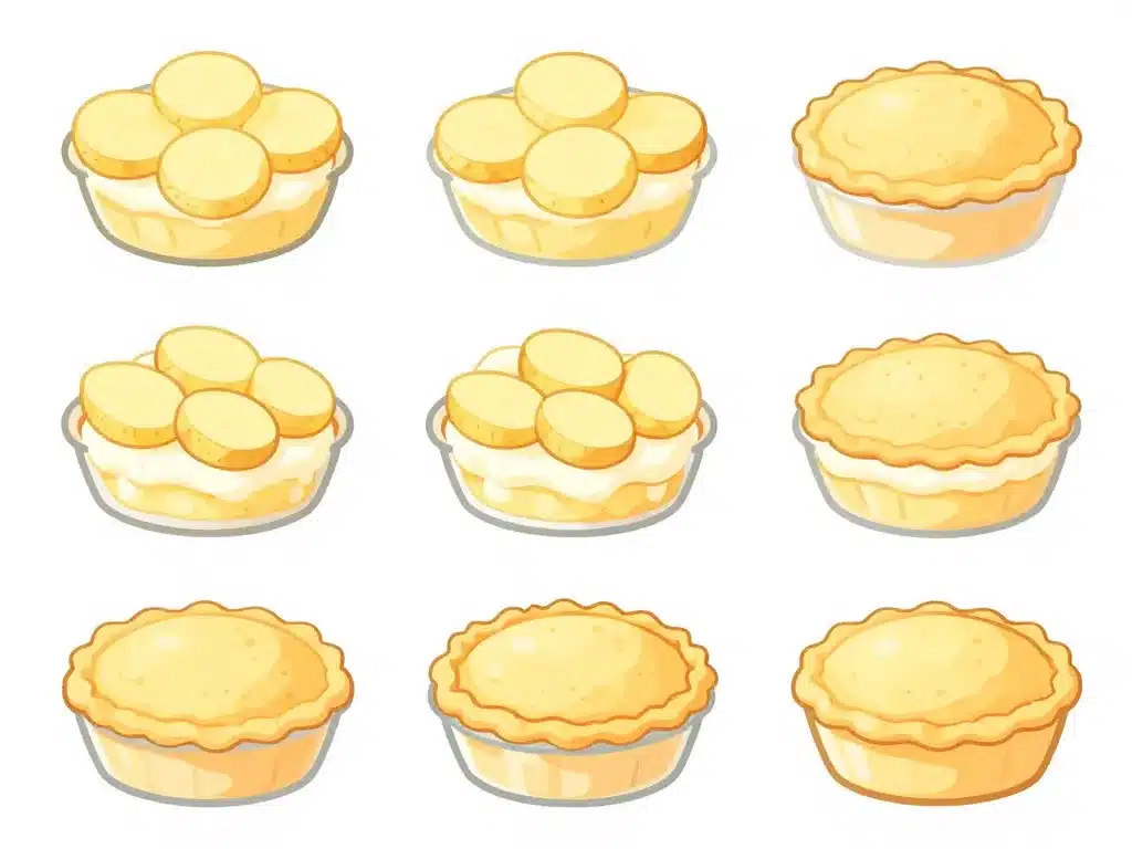 préparation étape par étape tourte pomme de terre