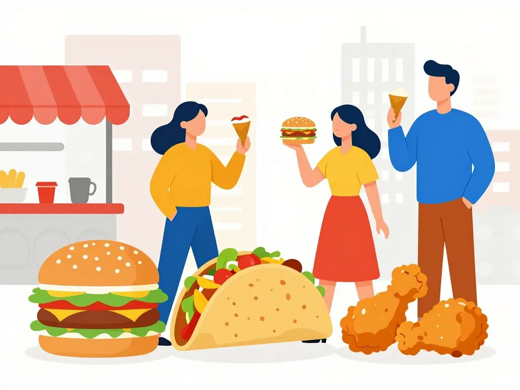 scène fast food lille choix burgers tacos poulet