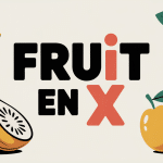 fruit en x illustrant xigua noix ximenia sur plateau de jeu