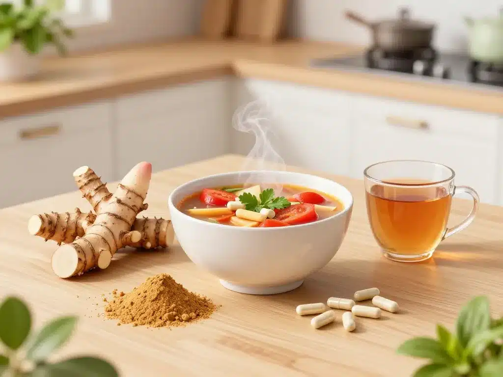 Galanga frais, poudre et infusion au quotidien