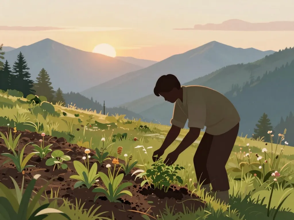 scene genepi maison cueillette durable montagne