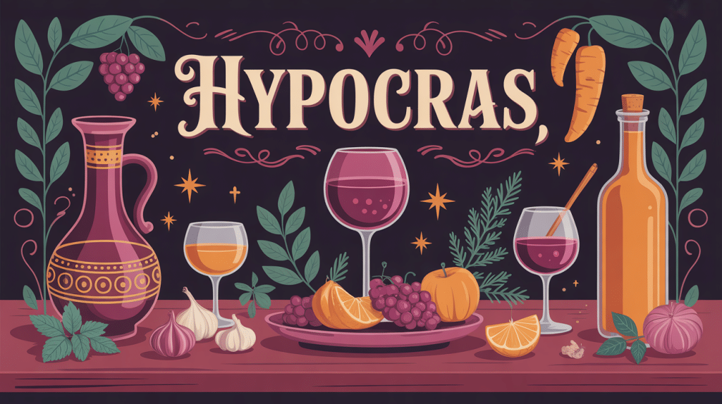 illustration hypocras table médiévale épices