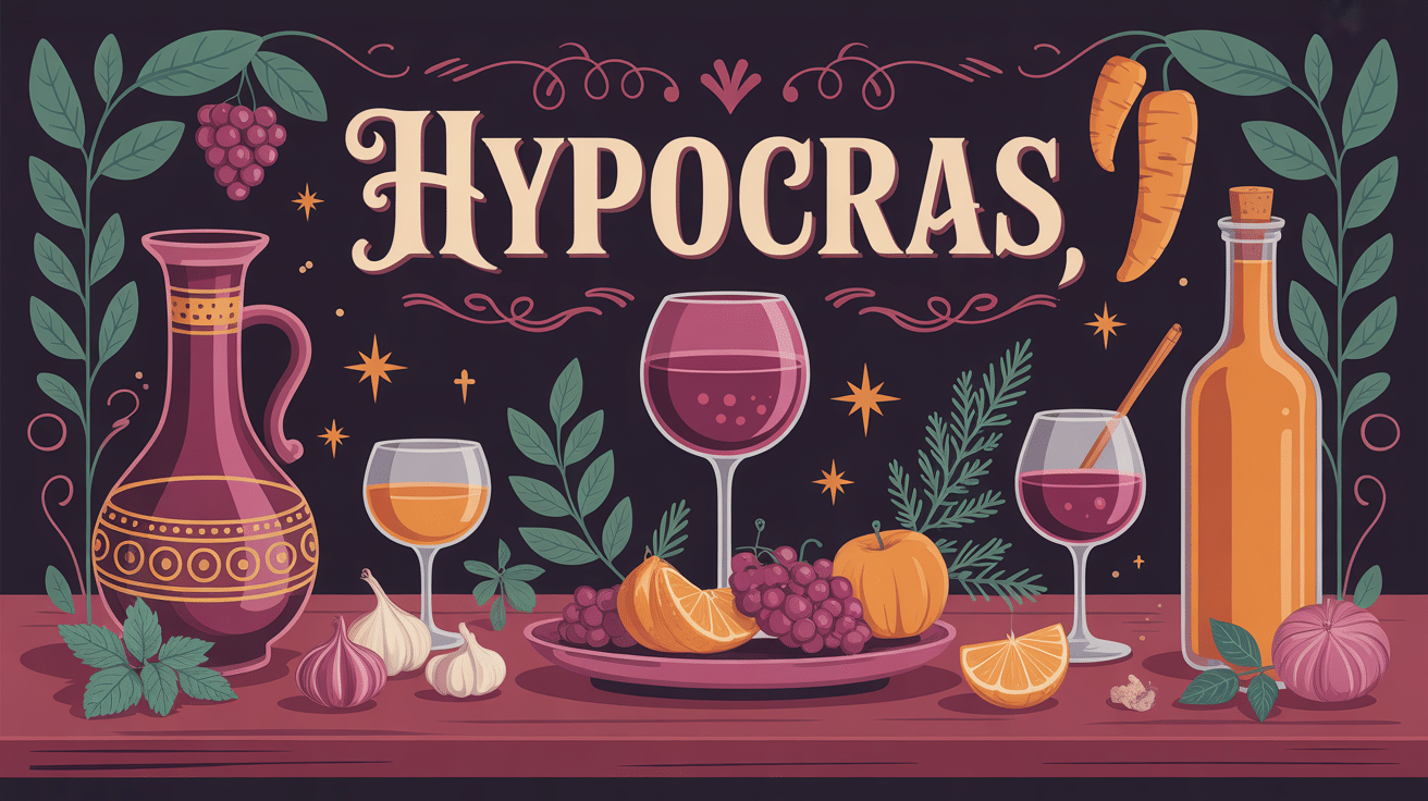 illustration hypocras table médiévale épices
