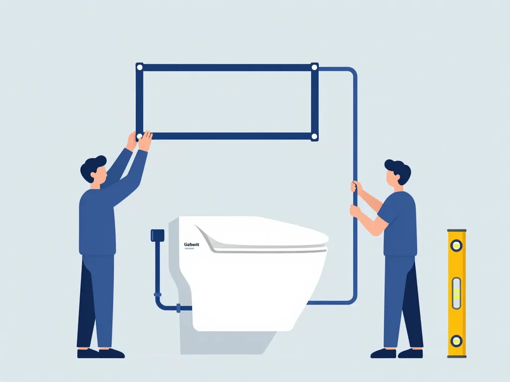 installation wc suspendu geberit pas à pas