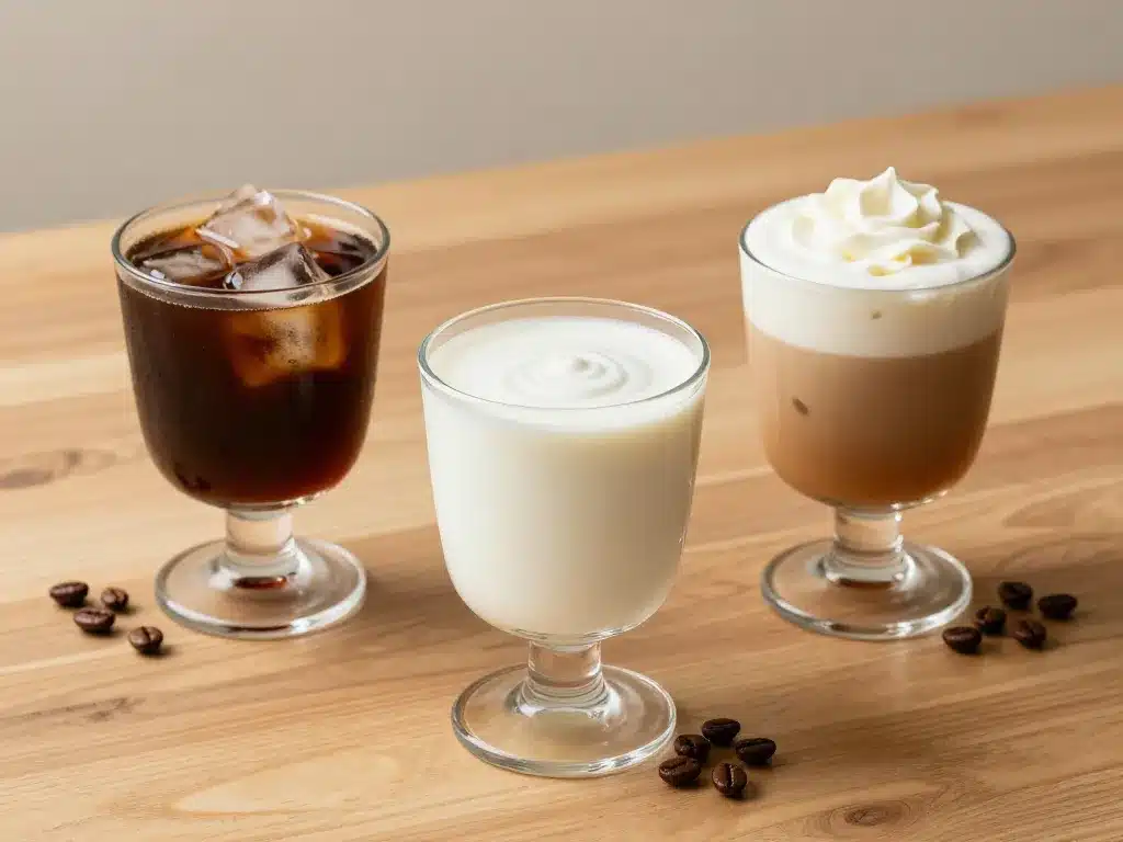 cocktails kahlua and café lait crème