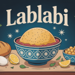 bol de lablabi avec pain pois chiches œuf citron ambiance tunisienne