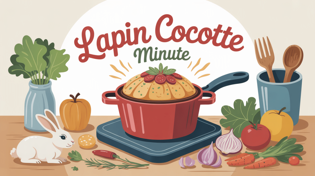 Préparation lapin cocotte minute ambiance familiale