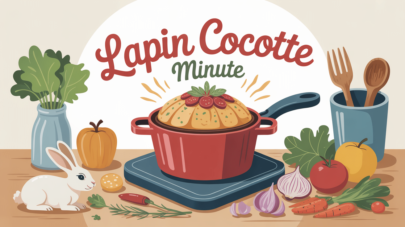 Préparation lapin cocotte minute ambiance familiale