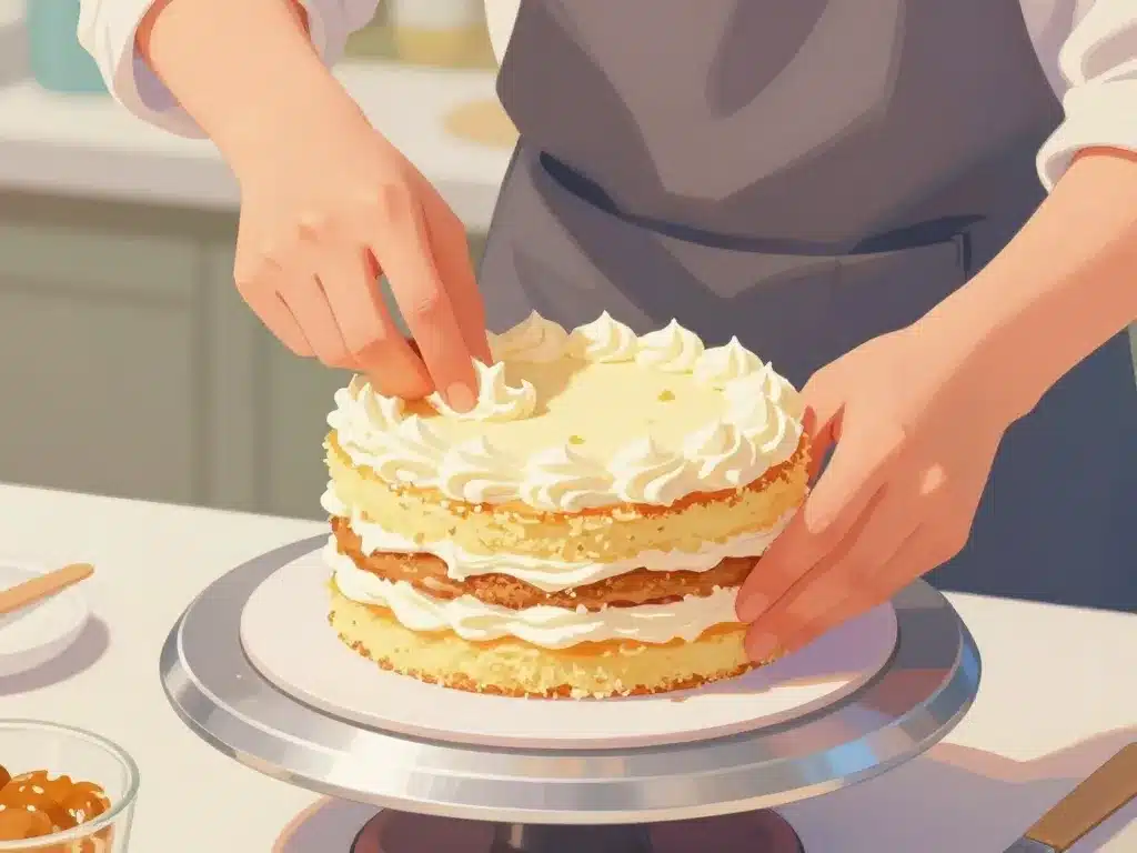 Montage et garniture layer cake étape par étape