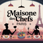 illustration concept maison des chefs paris restaurant atelier cuisine