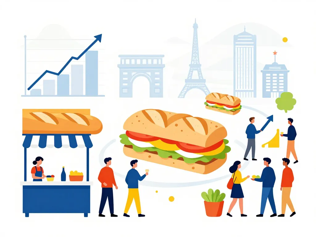 visuel données marché sandwicherie France