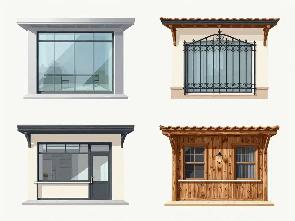 comparatif matériaux marquise en cuisine moderne traditionnelle