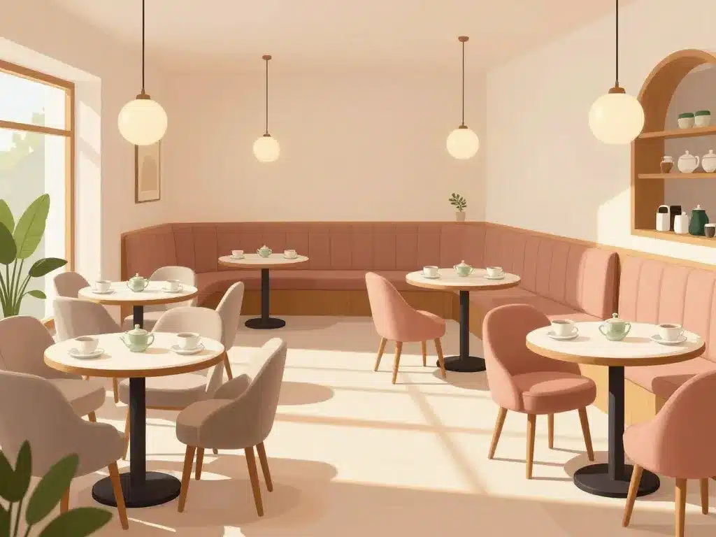 matériel nécessaire pour ouvrir un salon de thé mobilier et salle