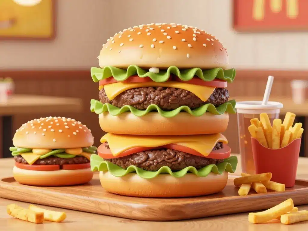 meilleur menu burger king gros burgers et frites