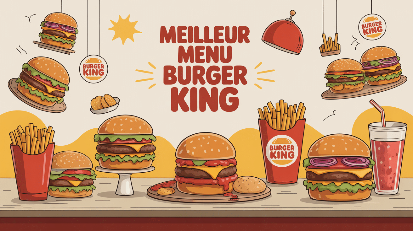 meilleur menu burger king plateau burgers et frites